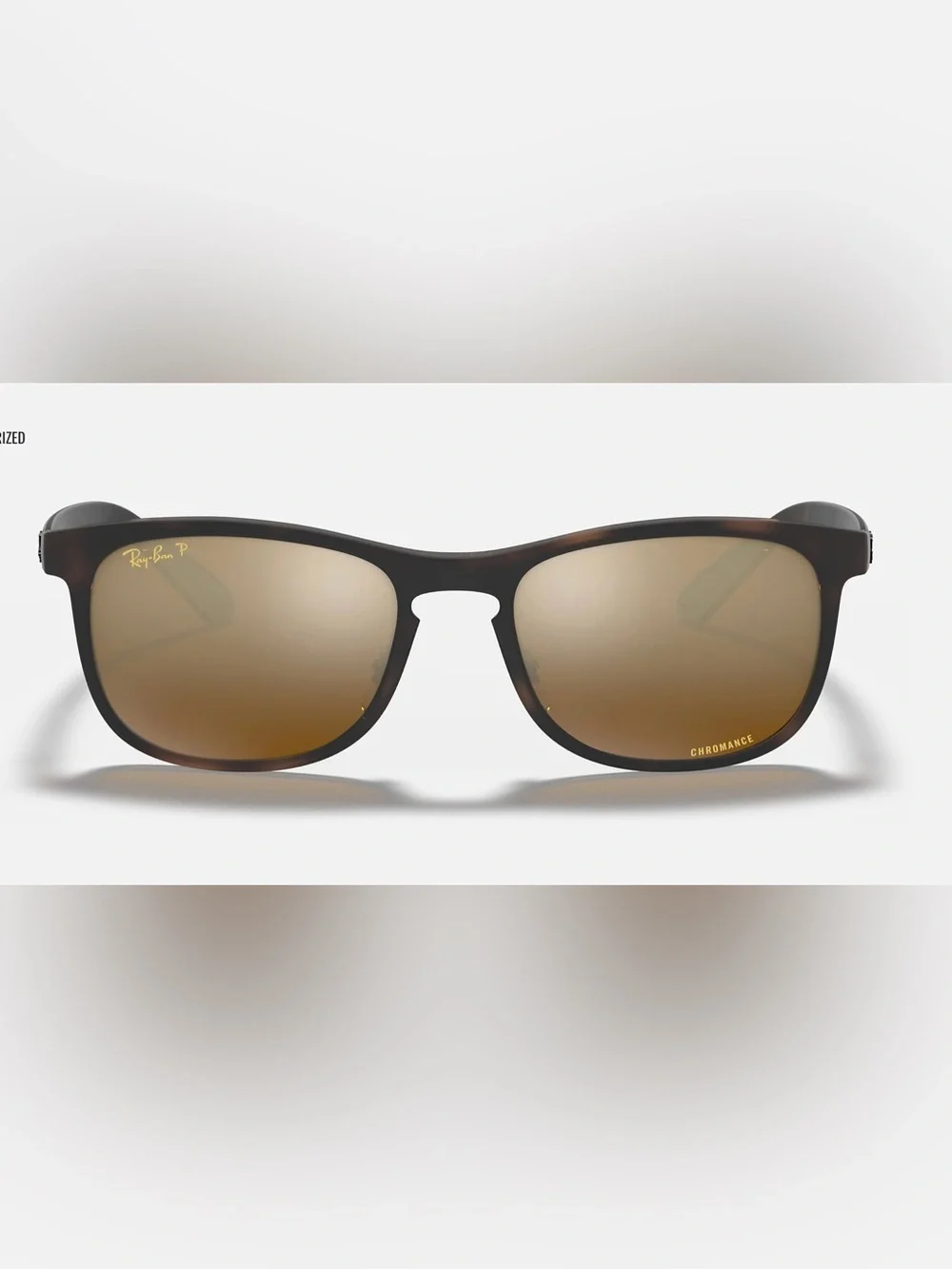 Ray-Ban RB 4263 894/A3 CHROMANCE Matte Havana Brown Mirror Gold